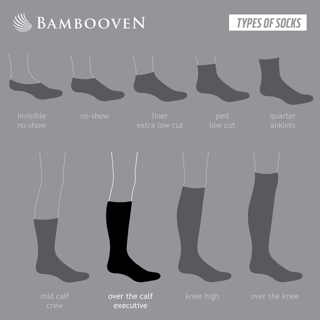 Men’s Bamboo Dress Socks 6-Pack – Assorted Colors